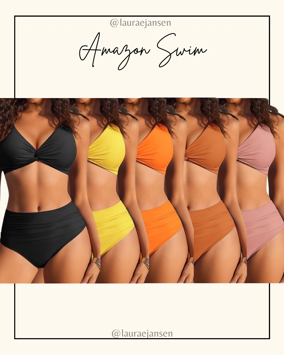 Amazon swim - full coverage, high waisted two piece bikinii

#LTKTravel #LTKSwim #LTKSeasonal