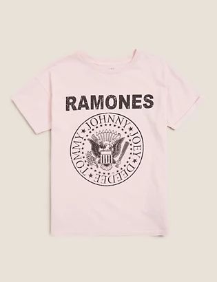 Pure Cotton Official Ramones&trade; T-Shirt (6-14 Yrs) | Marks & Spencer (US)