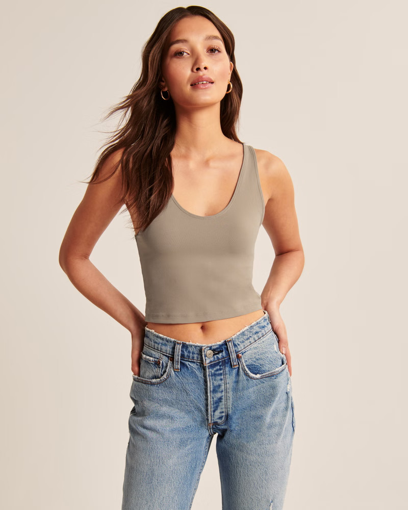 Seamless Fabric Scoopneck Tank | Abercrombie & Fitch (US)