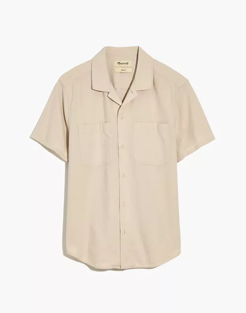 Crinkle Cotton Easy Short-Sleeve Shirt | Madewell