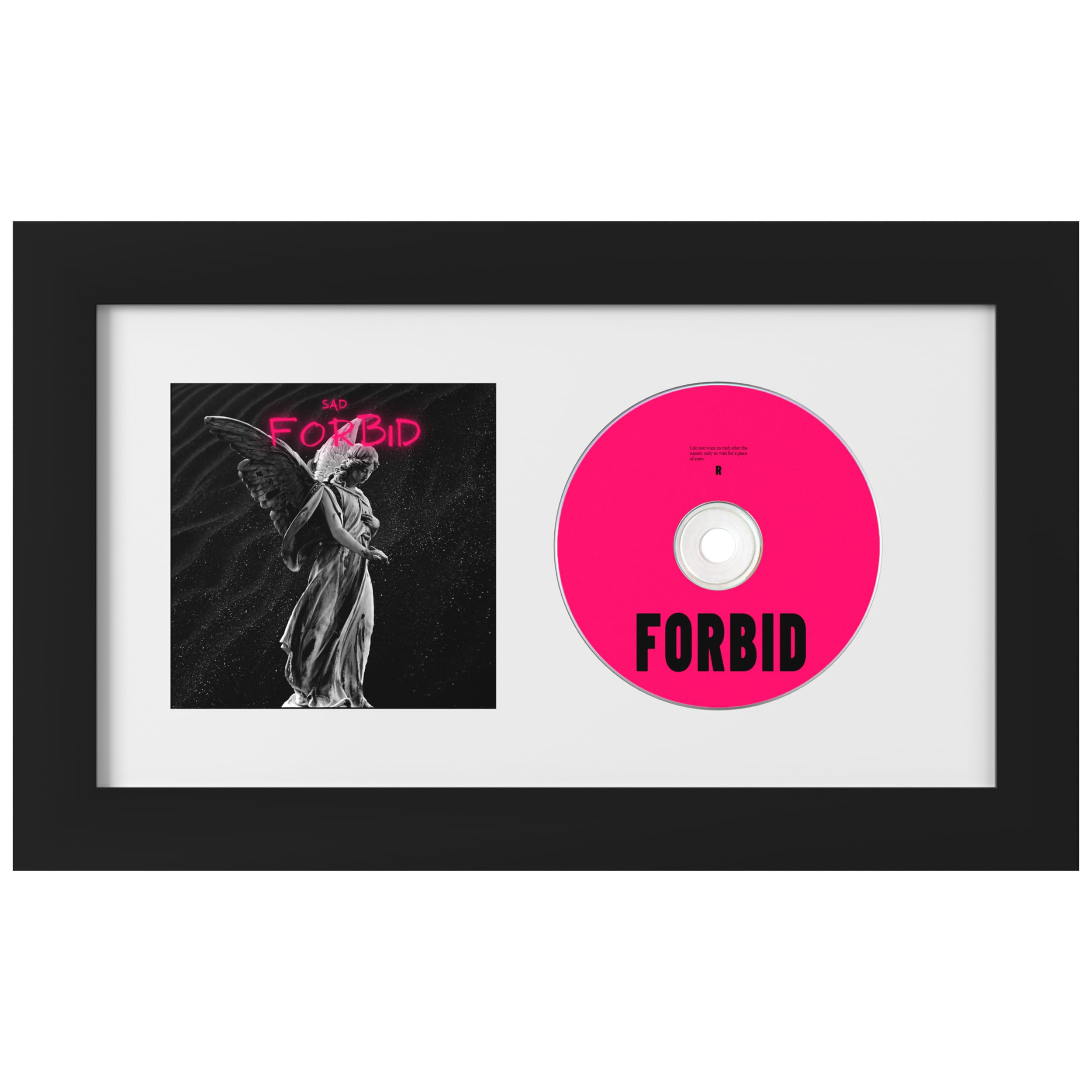 eletecpro CD Frame 6.3x11.8 Inch with 2 Double Sided Mats (4 Colors), Classic CD Display Frame Ma... | Amazon (US)