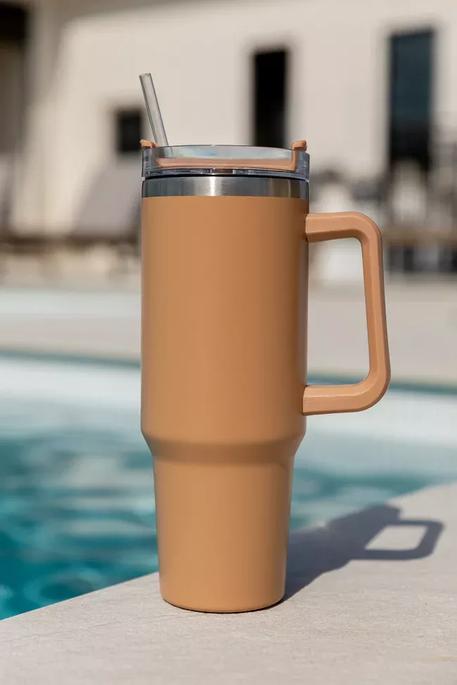 Tan 40 oz Tumbler