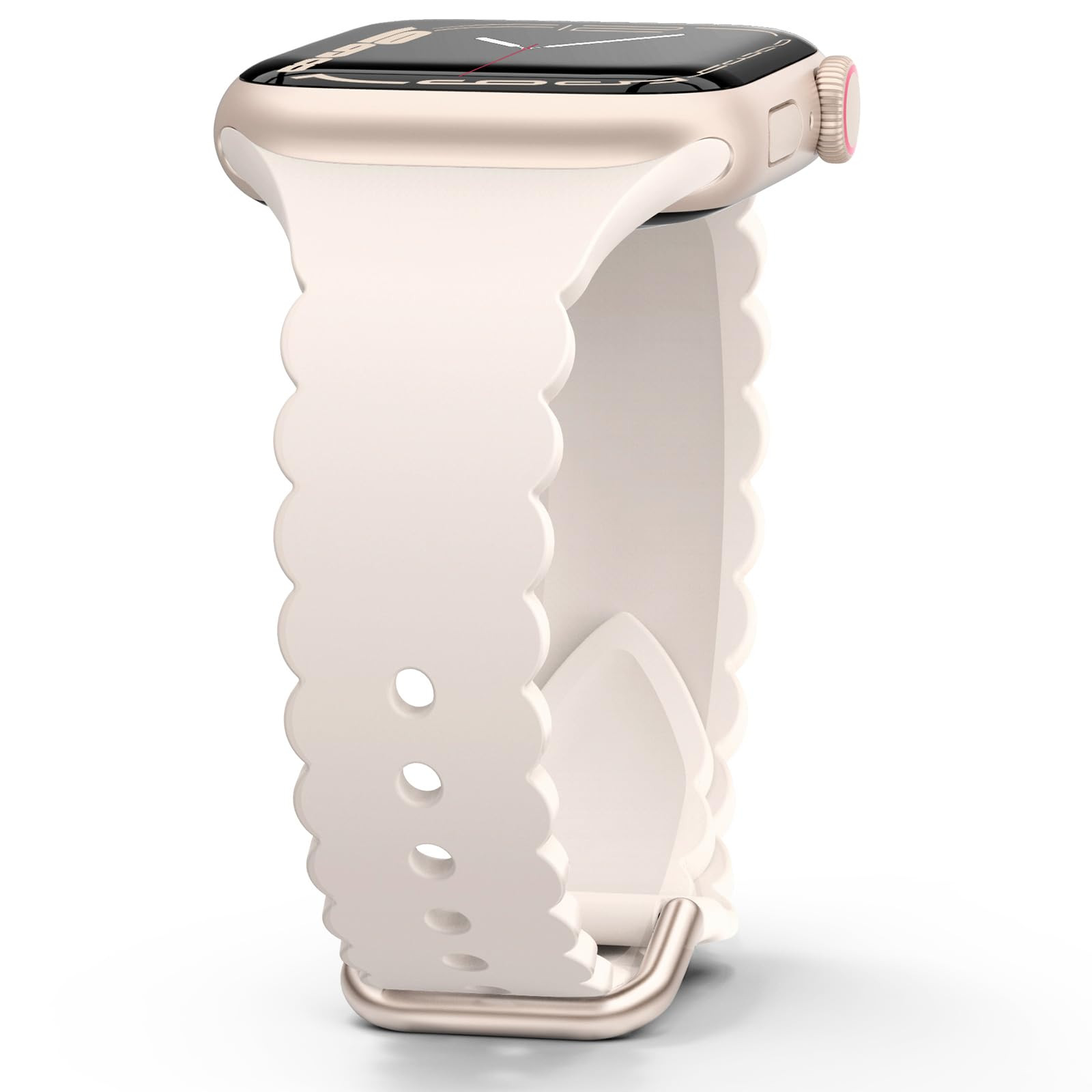 Sunnywoo Lace Sport Silicone Band Compatible with Apple Watch 38mm 40mm 41mm 42mm 44mm 45mm 46mm ... | Amazon (US)