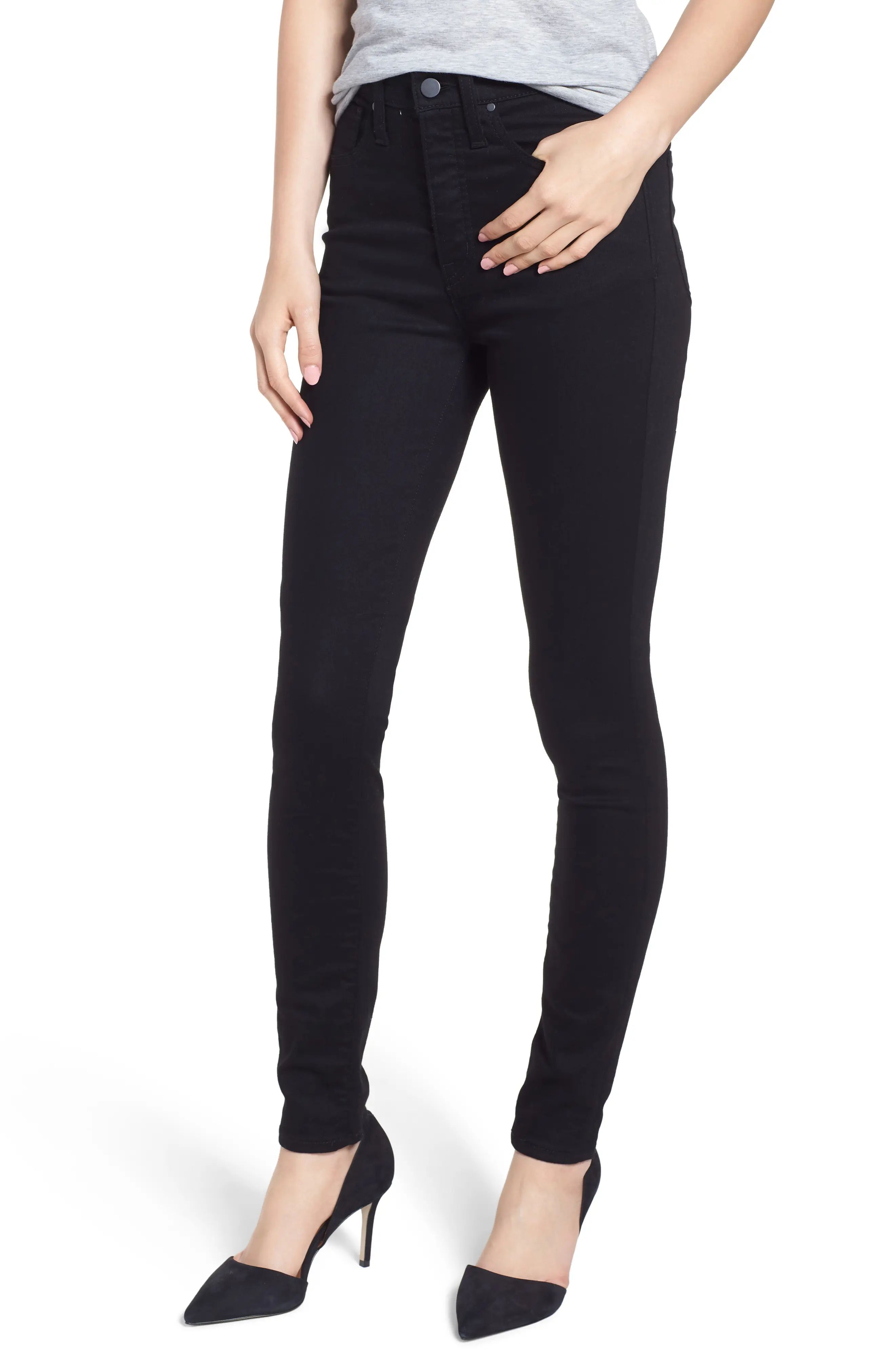 Caslon® Sierra High Waist Skinny Jeans (Regular & Petite) | Nordstrom