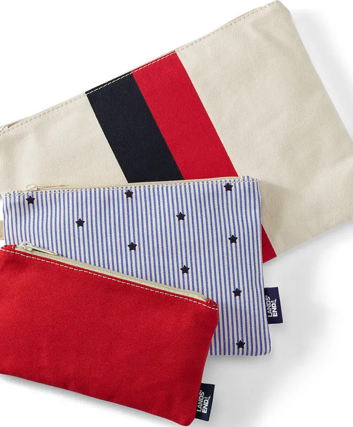 Zip Canvas Pouch 3 Pack | Nordstrom