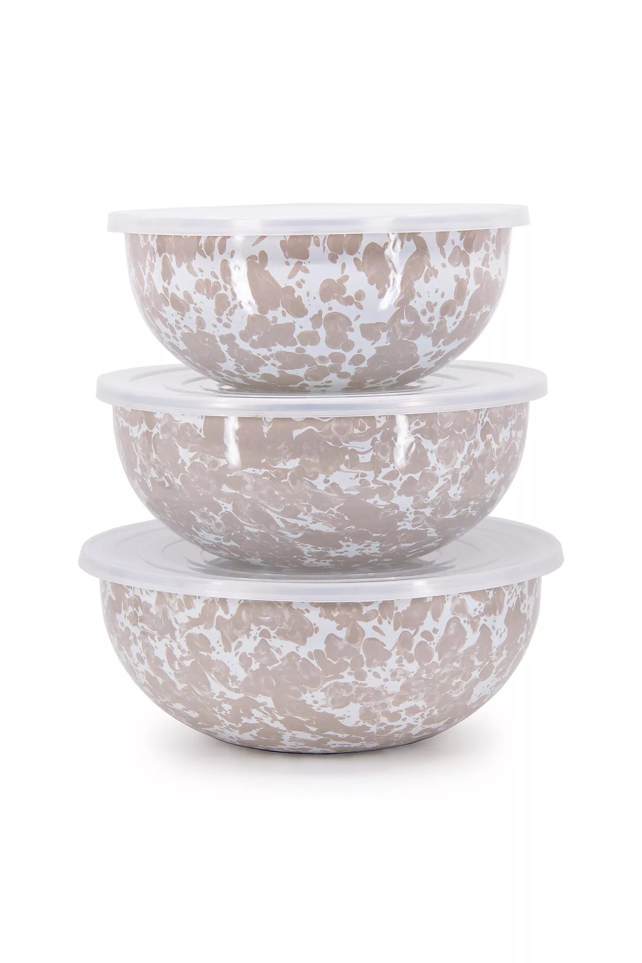 Golden Rabbit 3-piece Enamelware Mixing Bowl Set | Anthropologie (US)