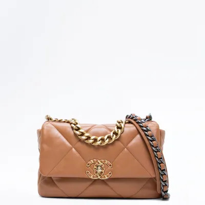 Lambskin Chanel 19 Flap Bag | Vivrelle
