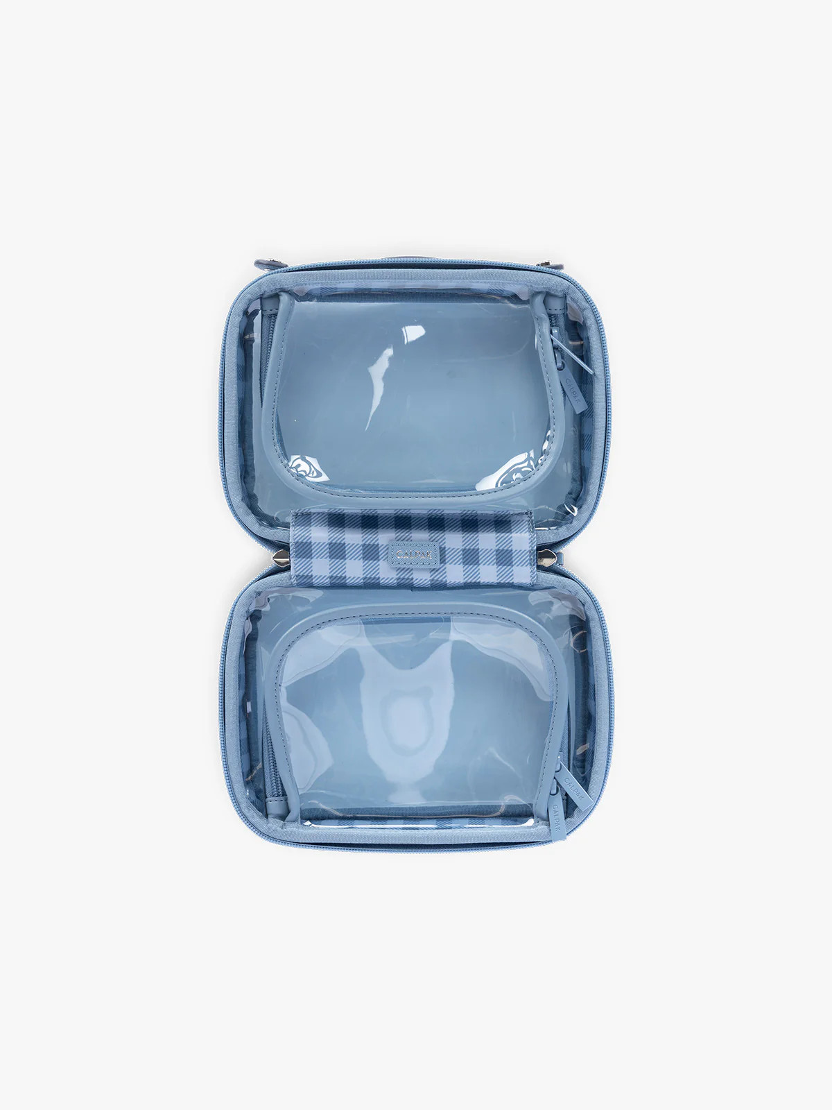 Small Clear Cosmetics Case in French Blue | CALPAK