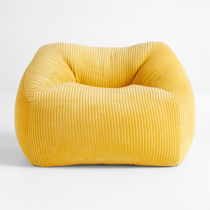 Gold Corduroy Kids Plush Chair | Crate & Kids | Crate & Barrel