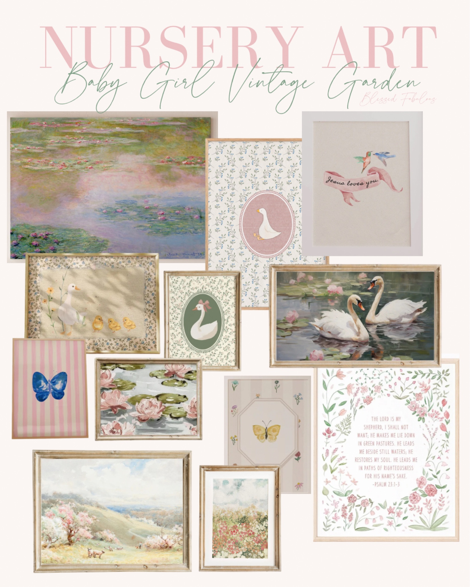 Printable art for baby girl’s vintage garden nursery! 

#LTKBump #LTKBaby #LTKHome