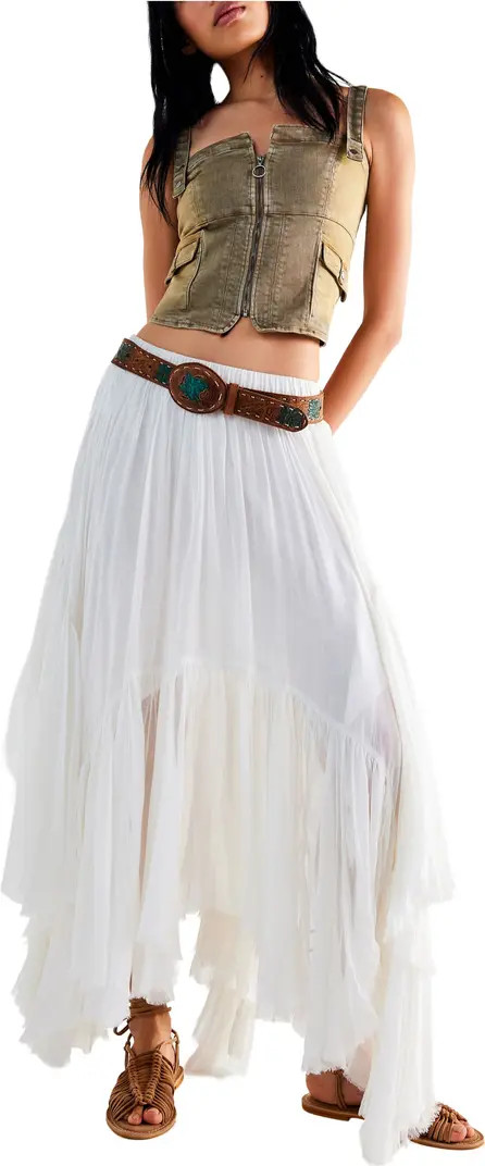 Clover Handkerchief Hem Maxi Skirt | Nordstrom