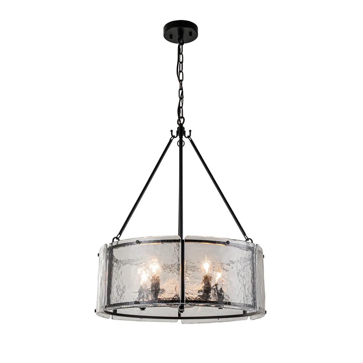Jairdan 5 - Light Dimmable Matte Black Drum Chandelier | Wayfair North America