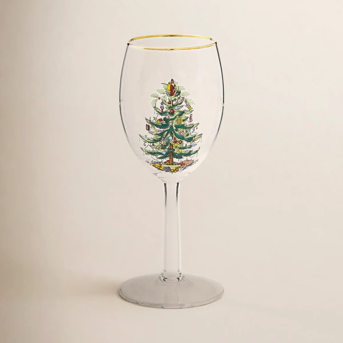 Spode Christmas Tree Wine Glasses 13 Oz (Set of 4) | Wayfair North America