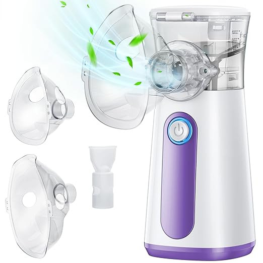 Compact Portable Nebulizer, Mesh Nebulizer, Auto-Cleaning Handheld Nebulizer, Two Ways to Use for... | Amazon (US)
