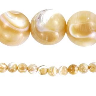 Bead Gallery® Natural Mother of Pearl Round Beads, 9mm | Michaels Stores