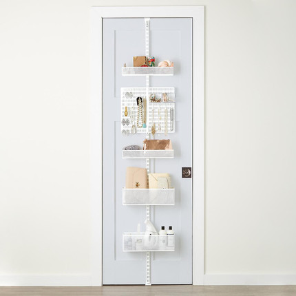 Click for more info about Elfa White Utility Mesh Closet Over the Door Rack