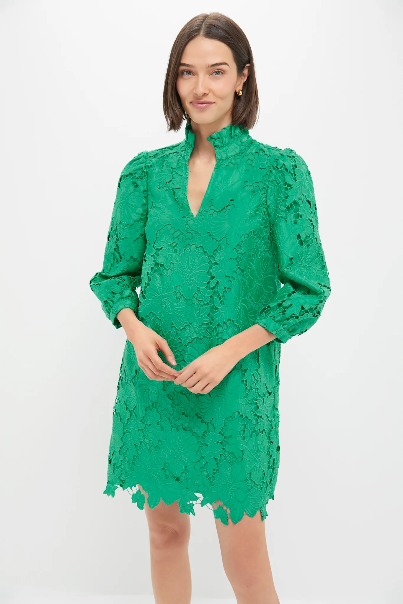 Kelly Green Lace Cath Dress | Tuckernuck (US)