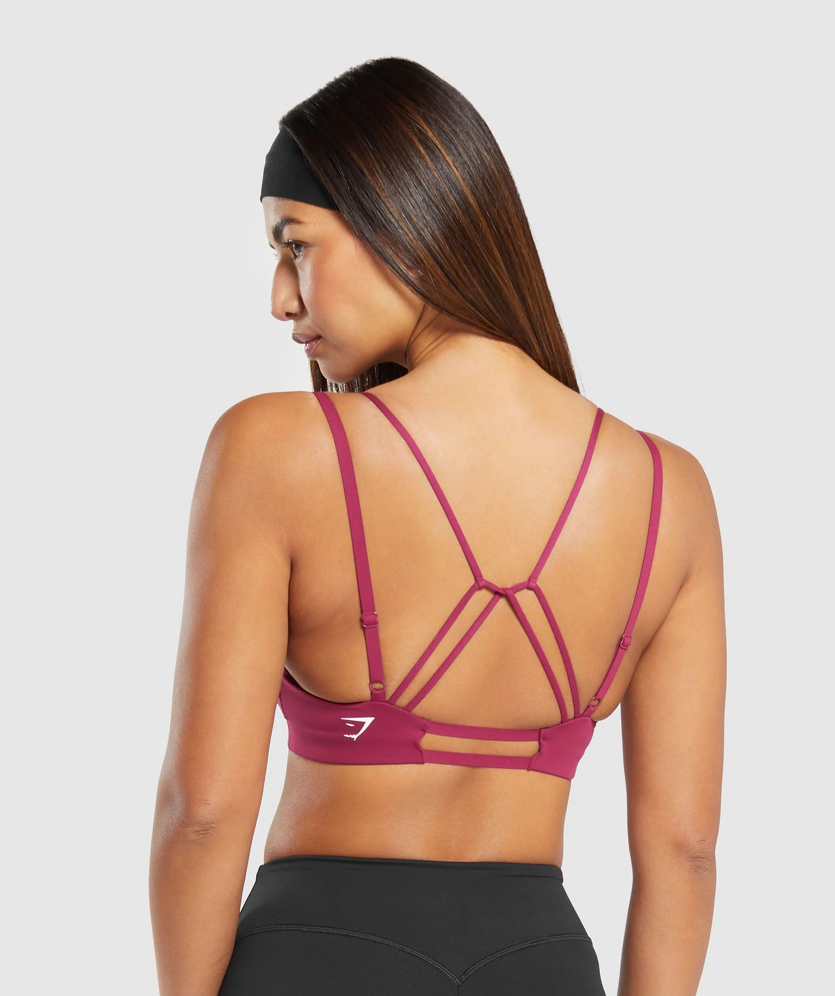 Gymshark Strappy Back Light Support Sports Bra - Raspberry Pink | Gymshark US