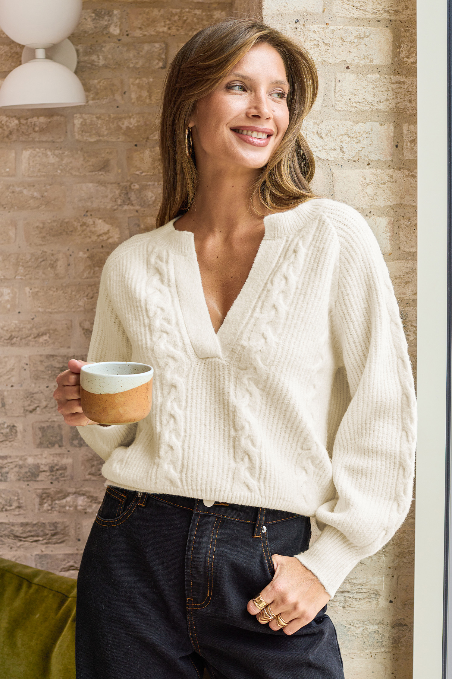 Cozy Mood Beige Sweater | Cupshe US