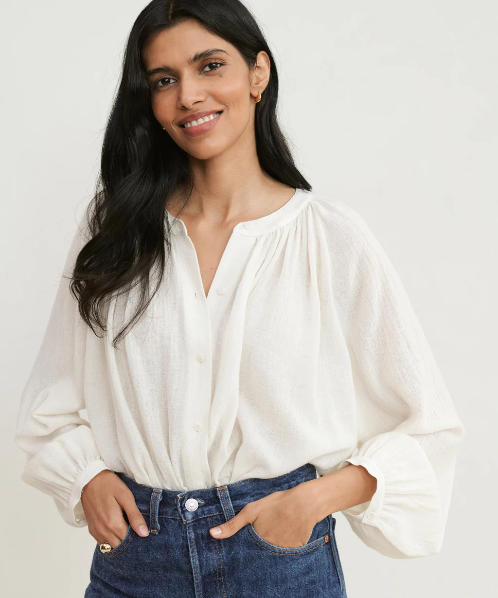Long-Sleeve Willow Blouse | Jenni Kayne