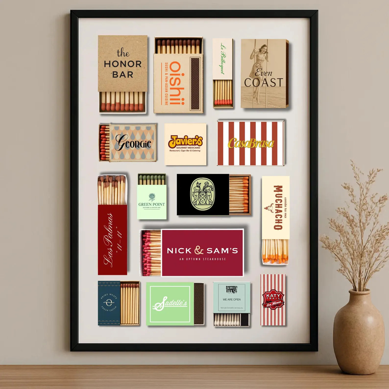 Custom Matchbook Art Personalized Digital/Print Matchbox Gift Retro Vintage Classic Wall Poster D... | Etsy (US)