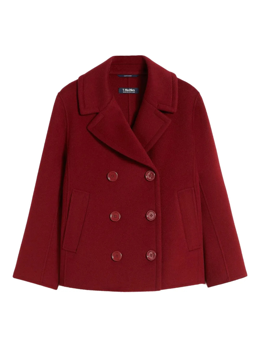 'S Max Mara Elise double-breasted Wool Jacket | Red | FARFETCH UK | Farfetch Global