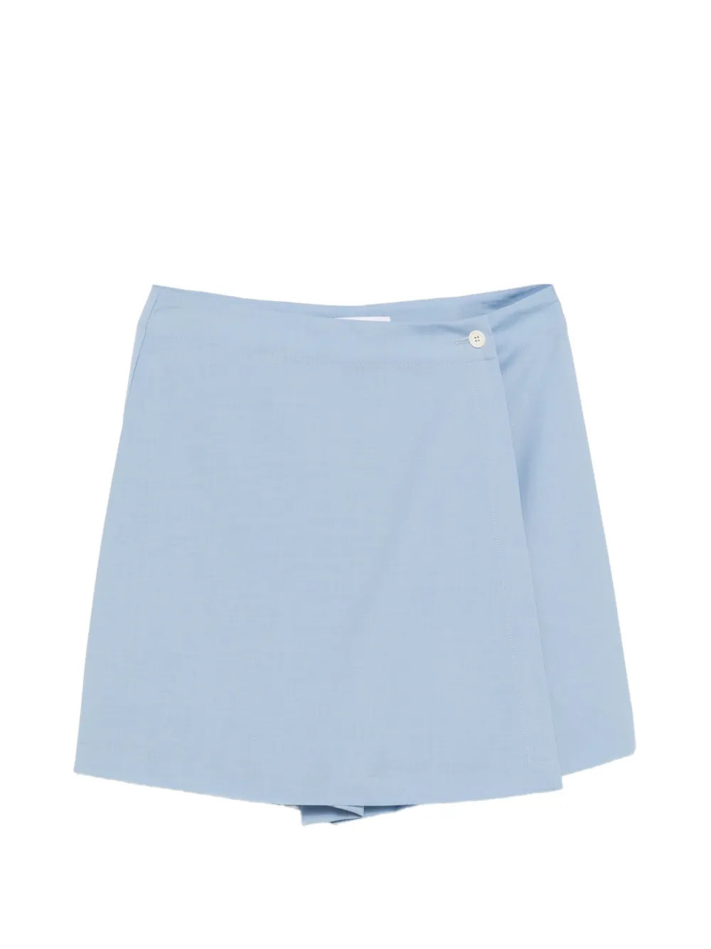 Manuel Ritz wrap button skirt - Blue | Farfetch Global
