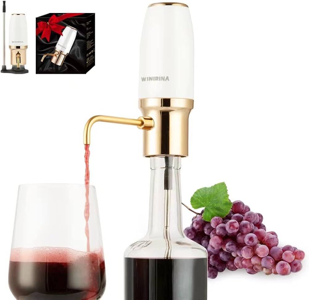 Winirina Electric Wine Aerator Dispenser Electric Smart Decanter Professional USB Rechargeable Wi... | Amazon (US)