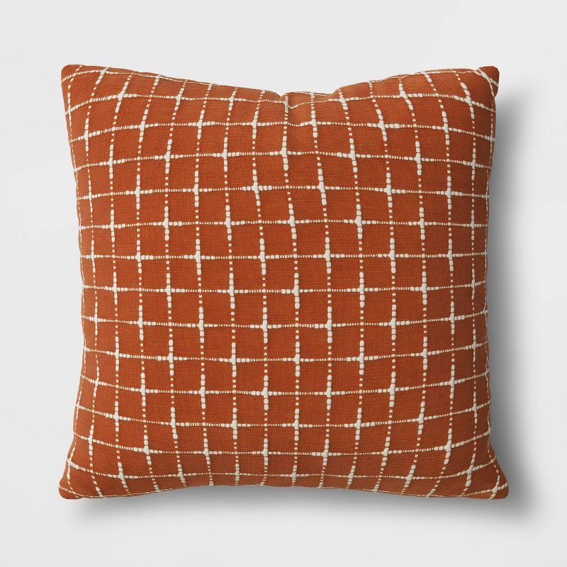 Oversized Cross Hatch Woven Square Throw Pillow - Threshold™ | Target