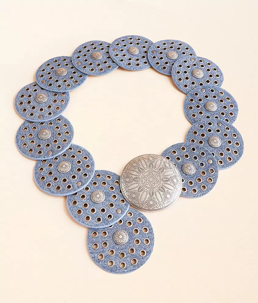 Cut-Out Denim Belt | Buckle