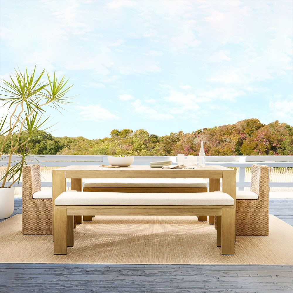 Telluride Outdoor Extendable Dining Table (76"–106") | West Elm (US)