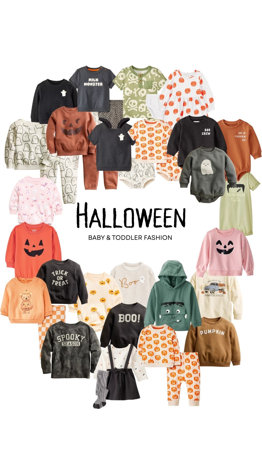 Halloween baby and toddler fashion | sweatshirts | sweat sets | sweaters | rompers

#LTKSeasonal #LTKBaby #LTKKids