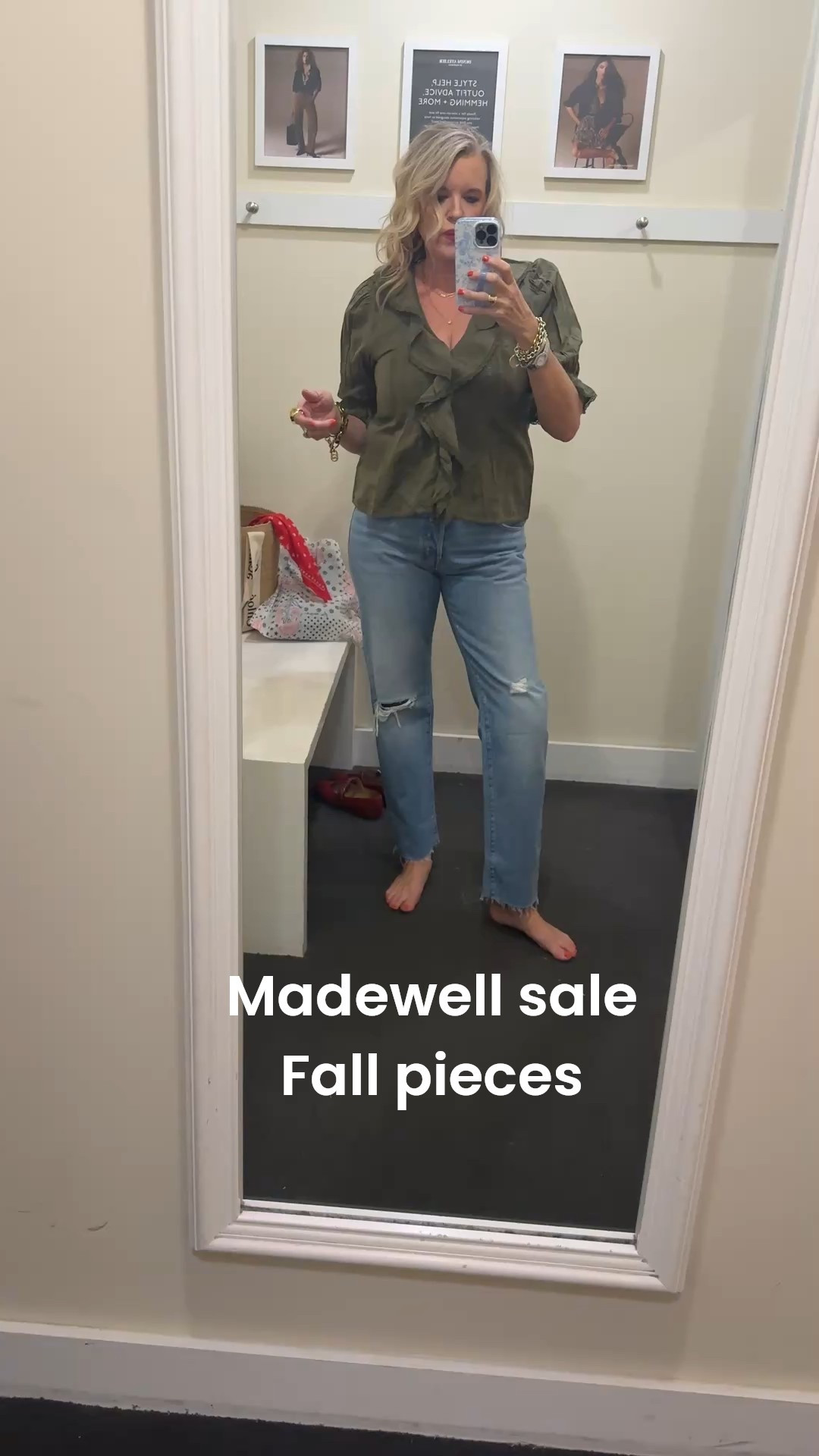 My Madewell  Fall Haul
 30% off FALL selects 

I found great staple piece I loved and I know you will too!
These are all pieces that came home with me… and I’ll be wearing on repeat!

Darling olive ruffle top tts in a small, flattering and so comfy

 Flattering denim jeans 
In a light wash straight leg and one knee slit , I can’t tell you how comfortable and flattering.
I got my true size

#LTKStyleTip #LTKxMadewell #LTKSaleAlert
