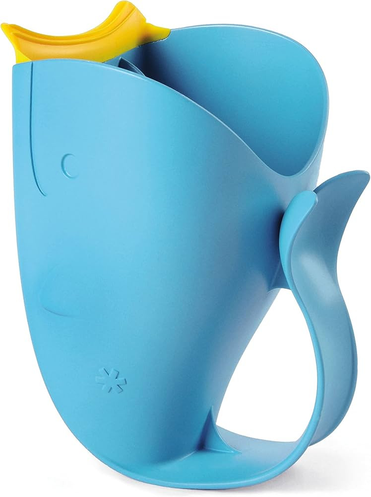 Skip Hop Baby Bath Rinse Cup, Moby Tear-free Waterfall Rinser, Blue | Amazon (US)