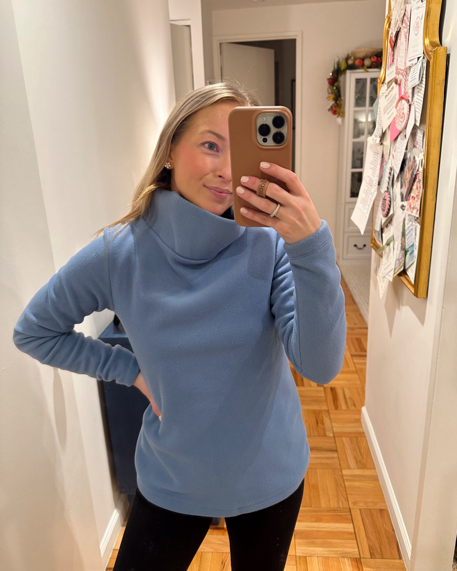 Periwinkle Dudley Stephens fleece turtleneck… nothing cozier! ☺️ #fleece #turtleneck 

#LTKHoliday #LTKSeasonal #LTKstyletip