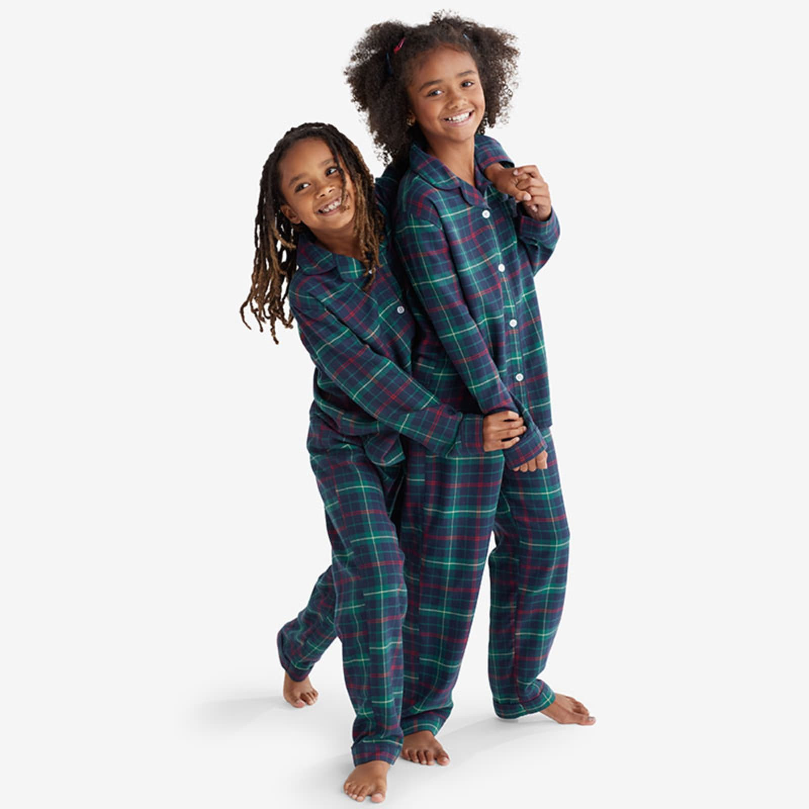 Family Flannel Kids’ Classic Pajama Set - Holiday Plaid, 2T | The Company Store