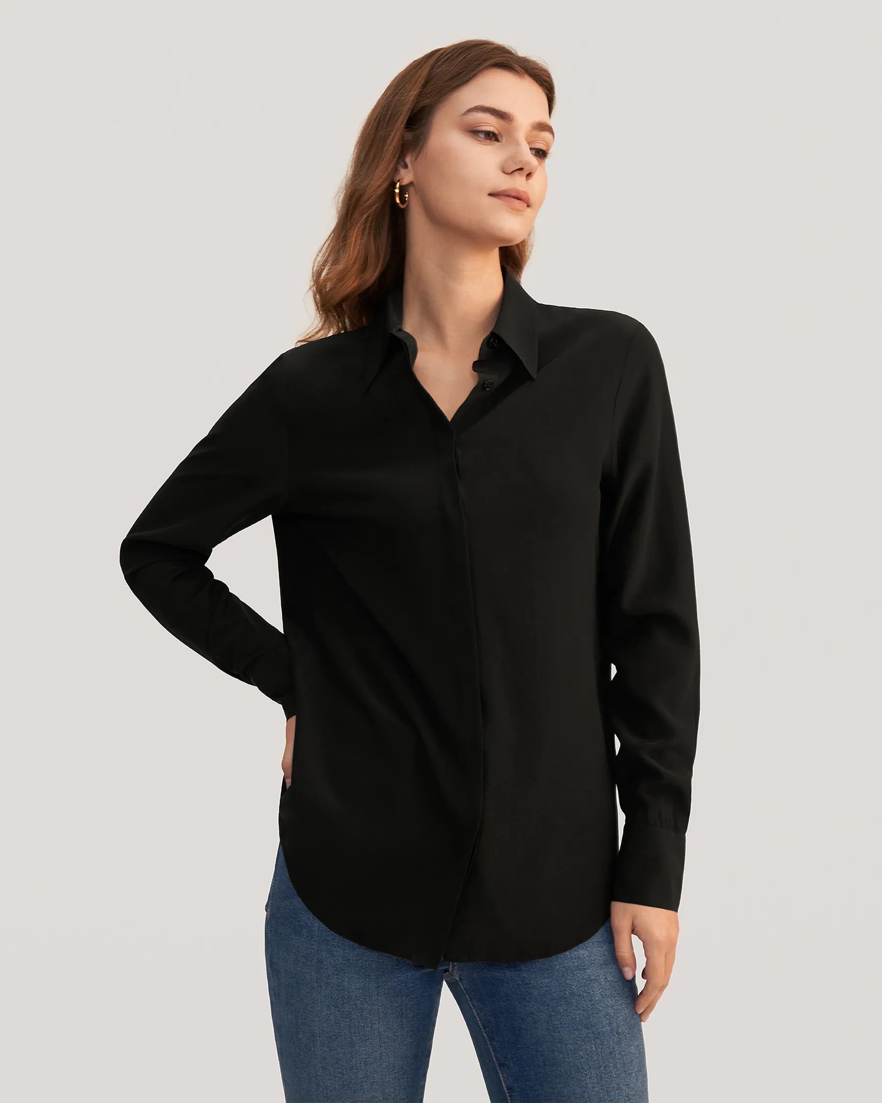 Classic Comfort Silk Shirt | LilySilk