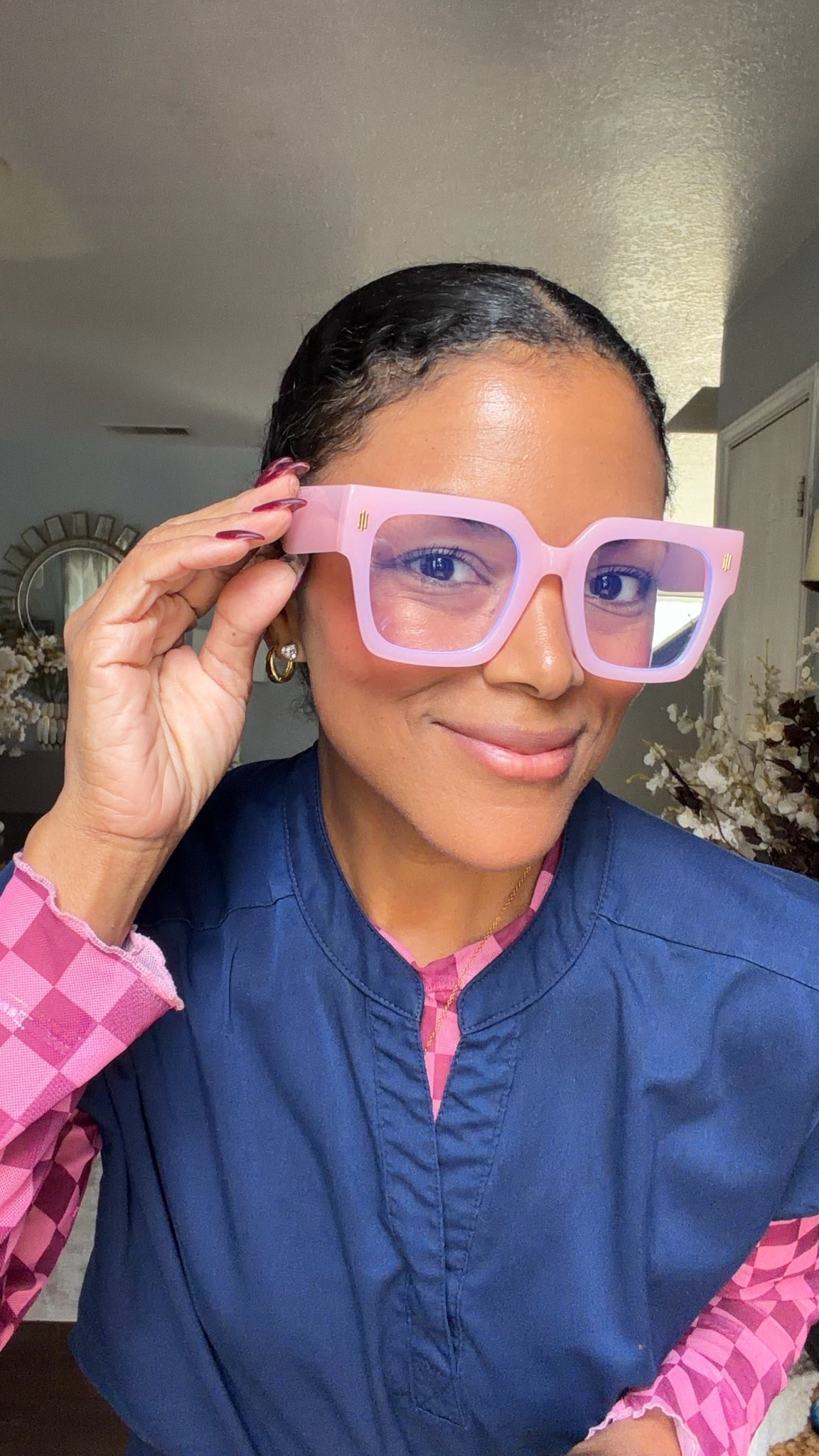 Can you say love at first sight ekkk! These oversized baby pink blue light glasses are soooooo cute! Yall already know I linked them for all my girls whom love all things pink! Comment “SHOP” will send the link your way!!!

#LTKootd #LTKgrwm #LTKdayinmylife
