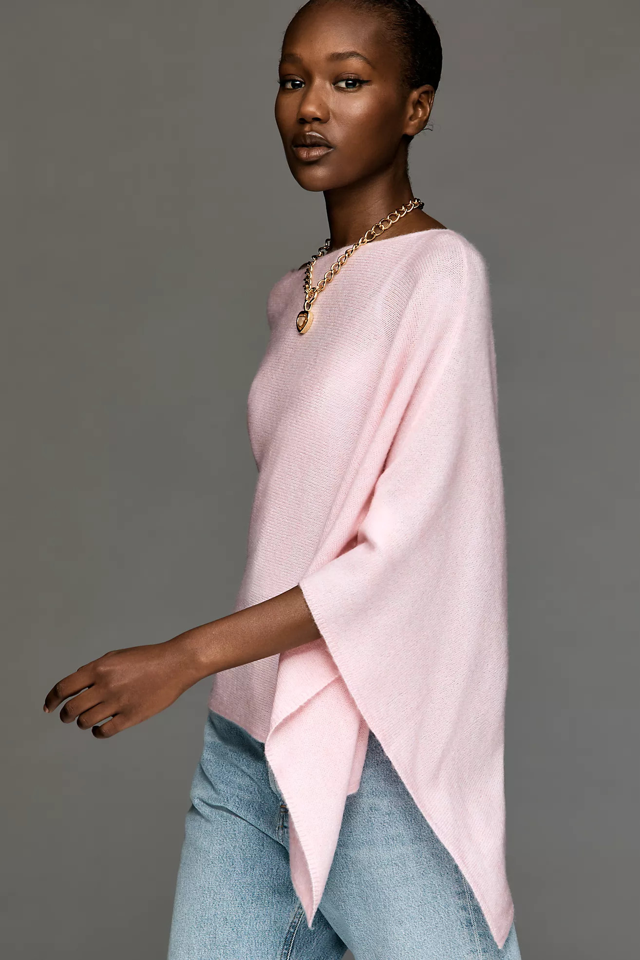 By Anthropologie Knit Asymmetric Poncho | Anthropologie (US)