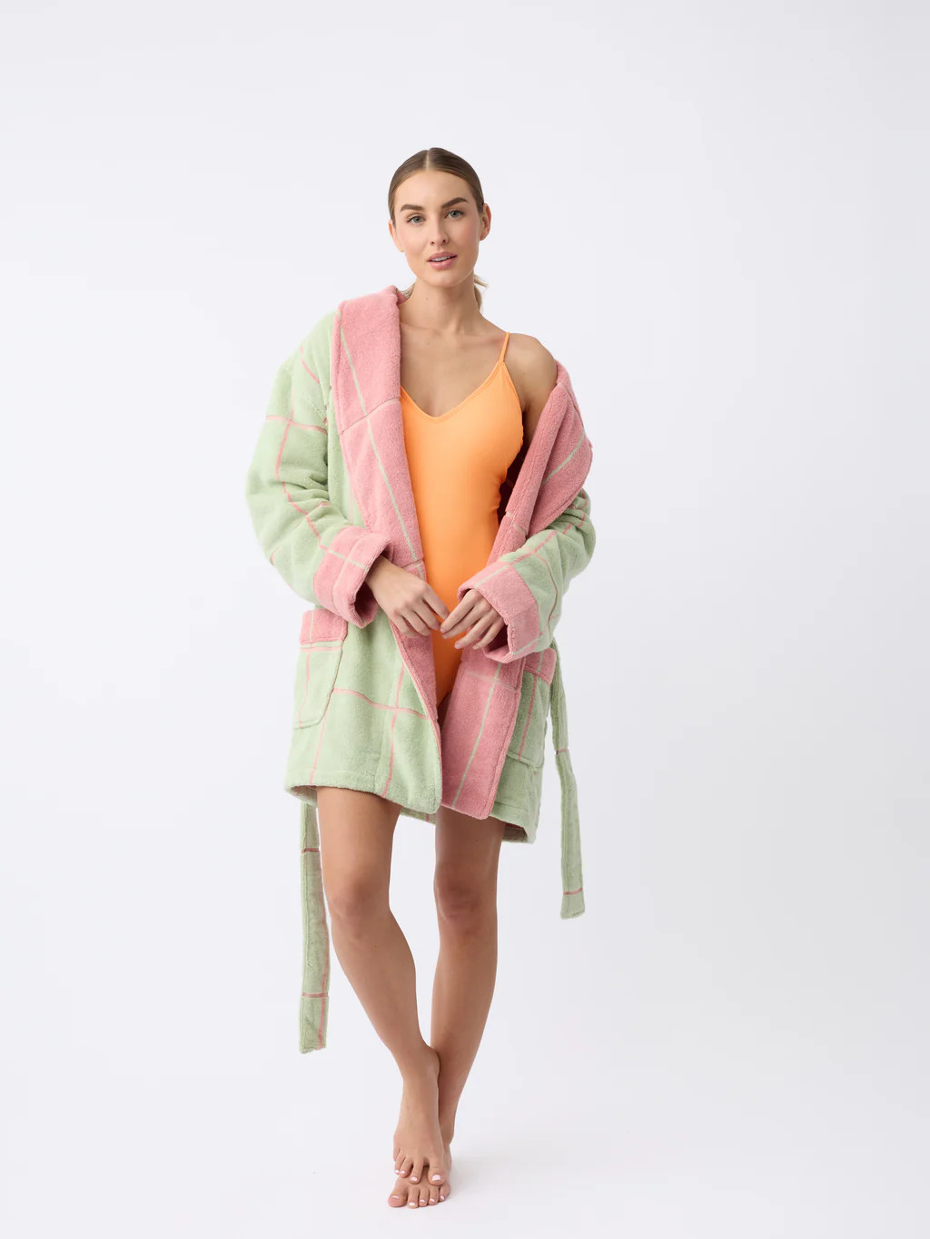 Windowpane Resort Robe | Cozy Earth