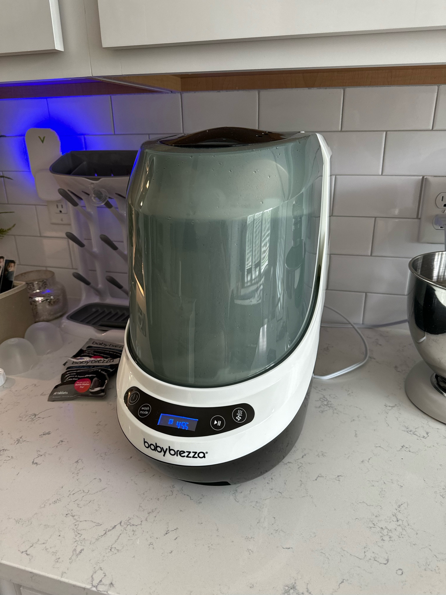 Nesting activities 🪹🫶🏼🧸🍼 already in love with the baby brezza bottle washer pro! It washes, sterilizes and dries which has been a time saver!! Anyone I know who has it loves it and any of my gf’s who had babies before it came out all said they would 1000% get something like this for convenience! 

#LTKHome #LTKKids #LTKBaby