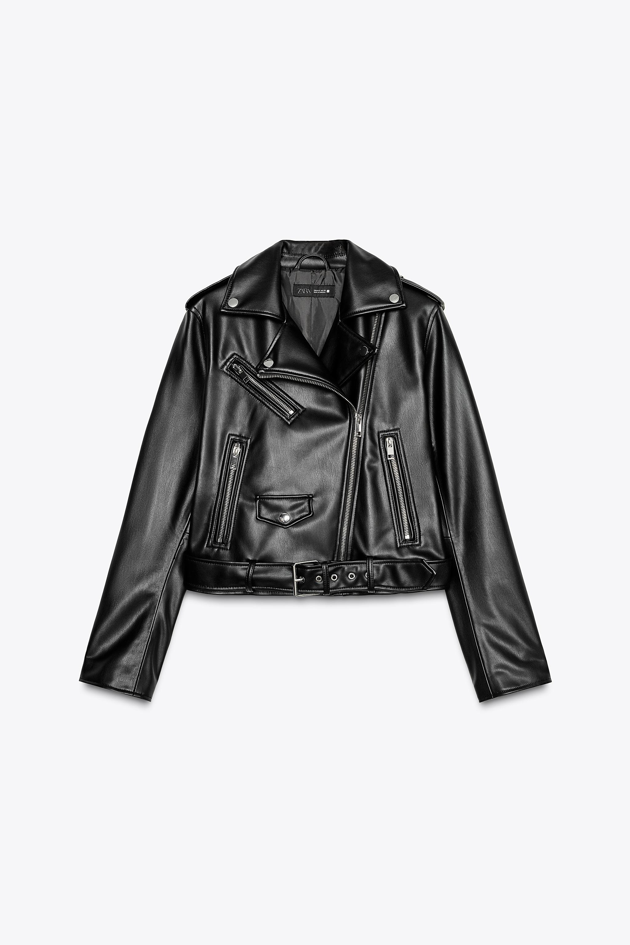 FAUX LEATHER BIKER JACKET | Zara US
