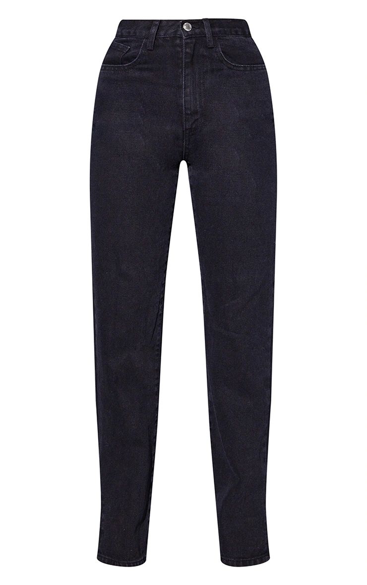 Washed Black Basic Split Hem Jeans | PrettyLittleThing US