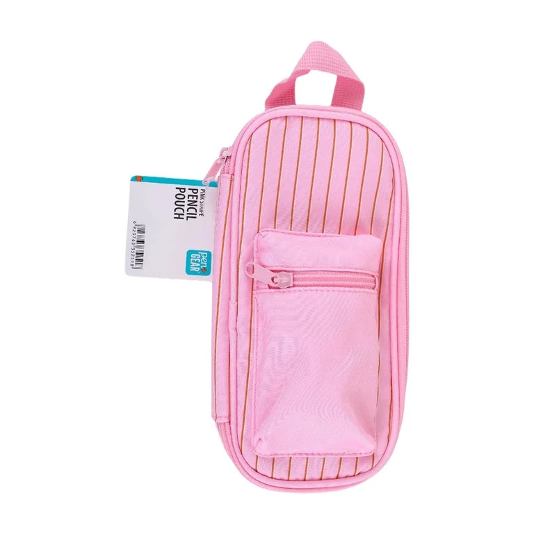 Pen+Gear Striped Pencil Pouch, Pink | Walmart (US)