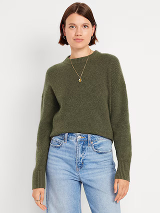 SoSoft Crew-Neck Tunic Sweater | Old Navy (US)