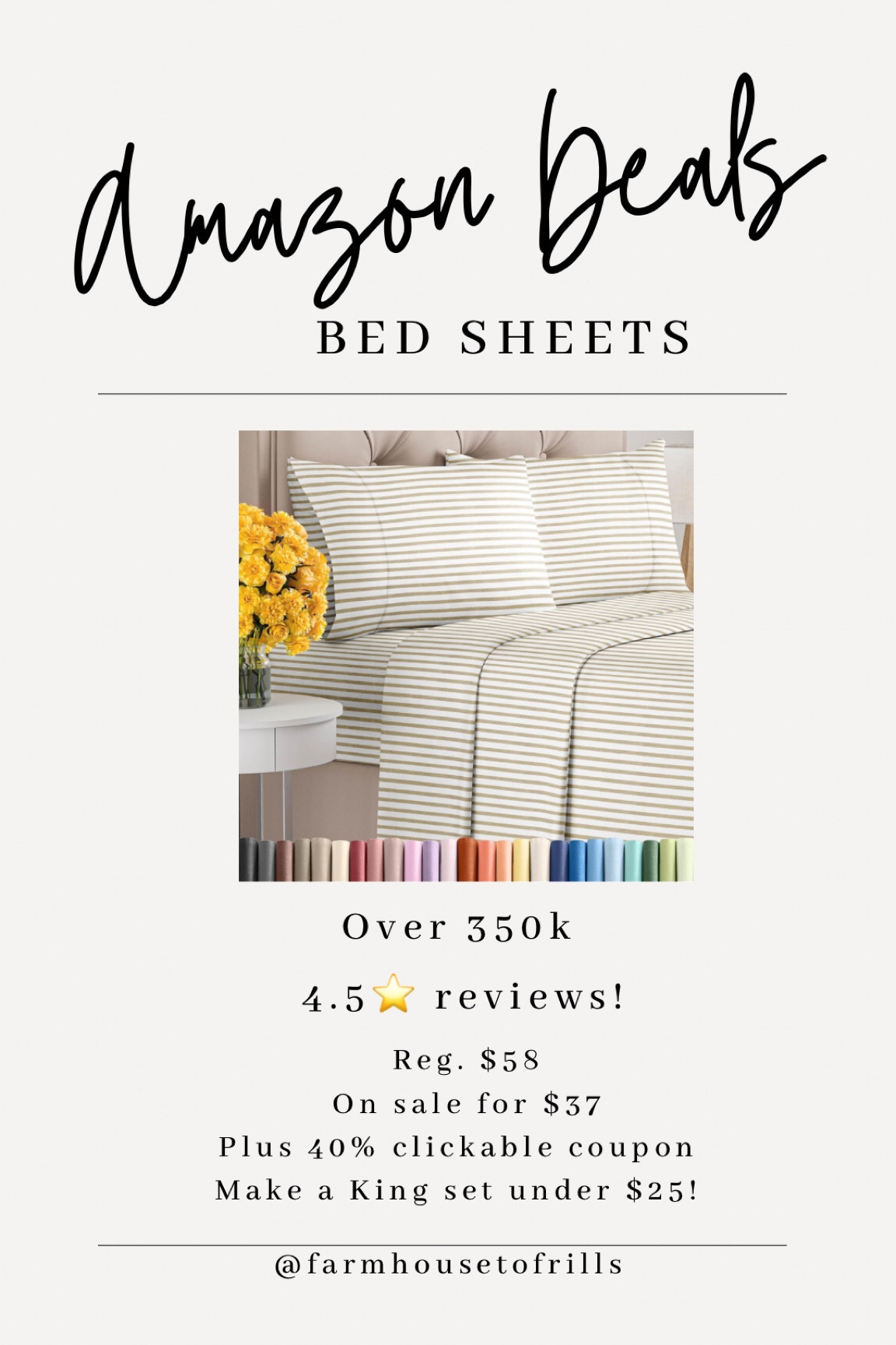 Amazing reviews on these bed sheets! Currently on sale plus an extra 40% off clickable coupon! #amazondeals #amazonprime #primedeals #primeday #amazonhome #homeessentials

#LTKFindsUnder50 #LTKxPrimeDay #LTKHome