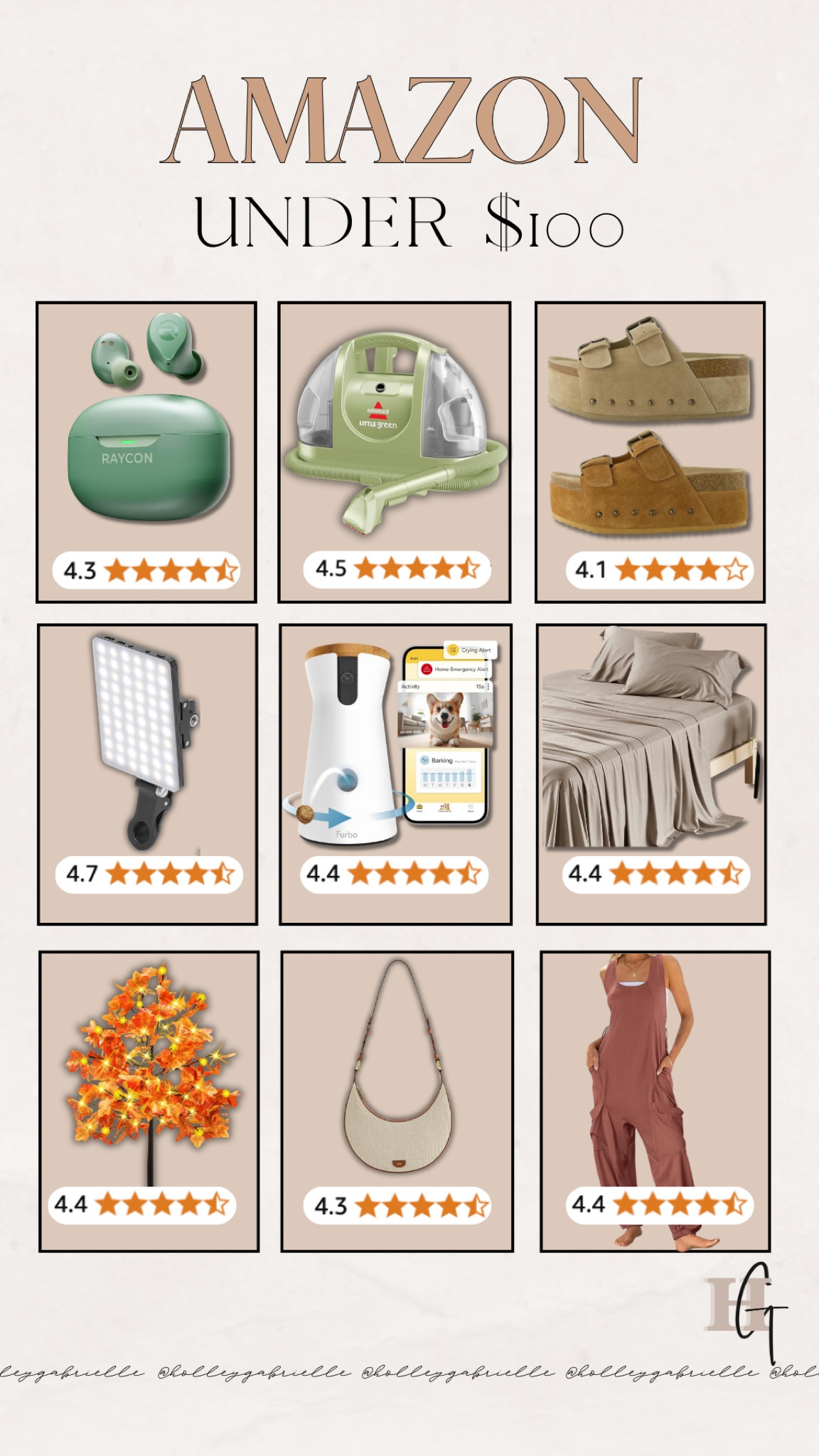 Some of my go tos for under $100!! 

Amazon finds / Amazon / headphones / under $100 / little green machine / clogs / sandals / fall shoes / selfie light / ring light / dog finds / pet mom essentials / bedding / sheets / fall faux stems / fall faux tree / handbag / jumper

#LTKStyleTip #LTKHome #LTKFindsUnder100