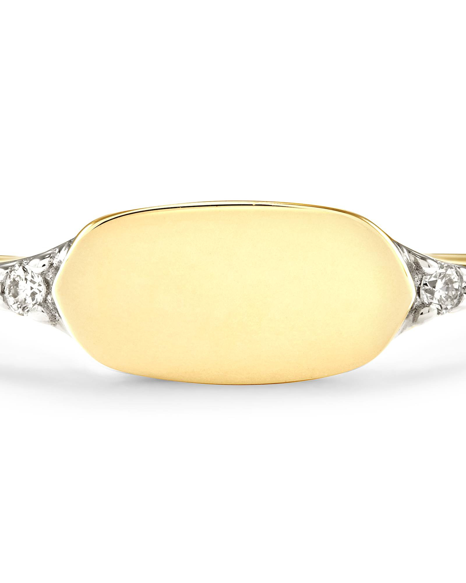 Fern 14k Yellow Gold Band Ring in White Diamond | Kendra Scott