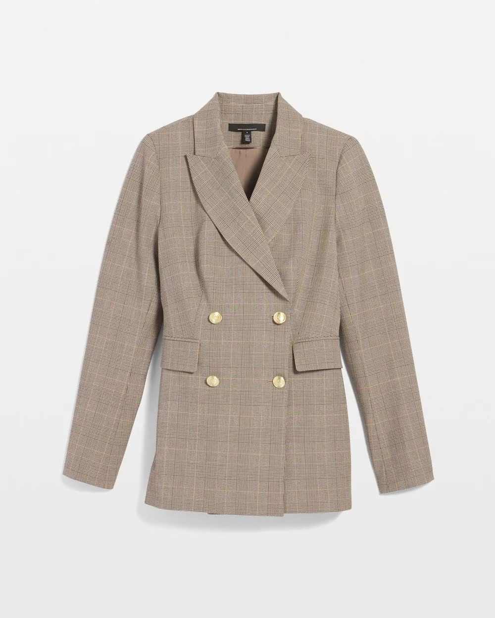 Plaid Double-Breasted Blazer | White House Black Market