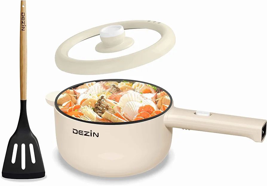 Dezin Electric Cooker, 2L Non-Stick Sauté Pan, Rapid Noodles Cooker, Mini Pot for Steak, Egg, Fr... | Amazon (US)